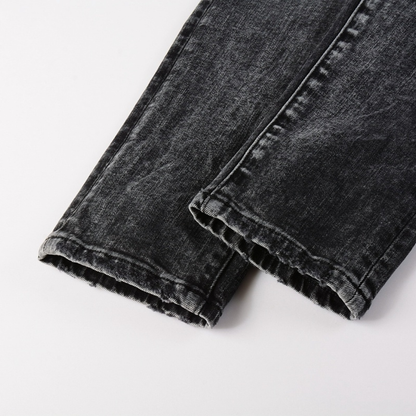 Purple Gradient Black Jeans