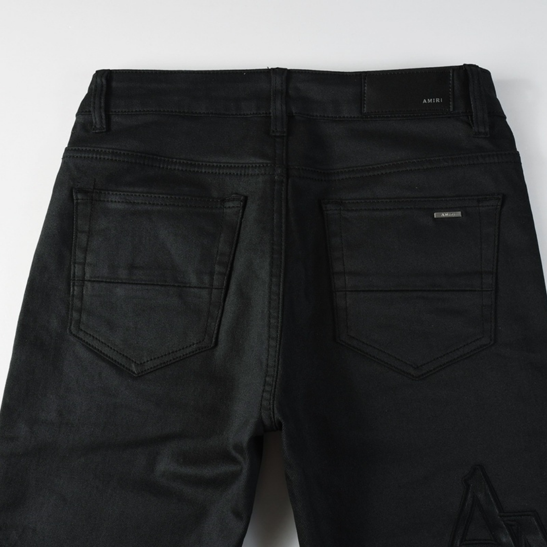 Jean en denim noir Amr