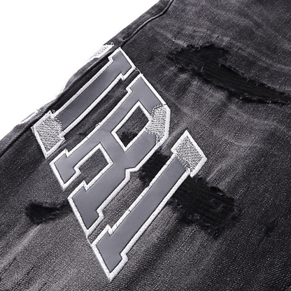 Jean Amr Grey à logo décalé