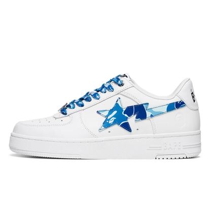 Bape Bapesta Camouflage Bleu