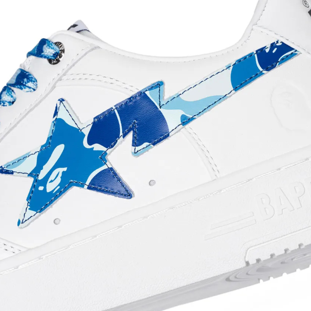 Bape Bapesta Camouflage Bleu
