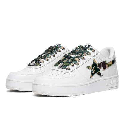 Bape Bapesta Camouflage Vert