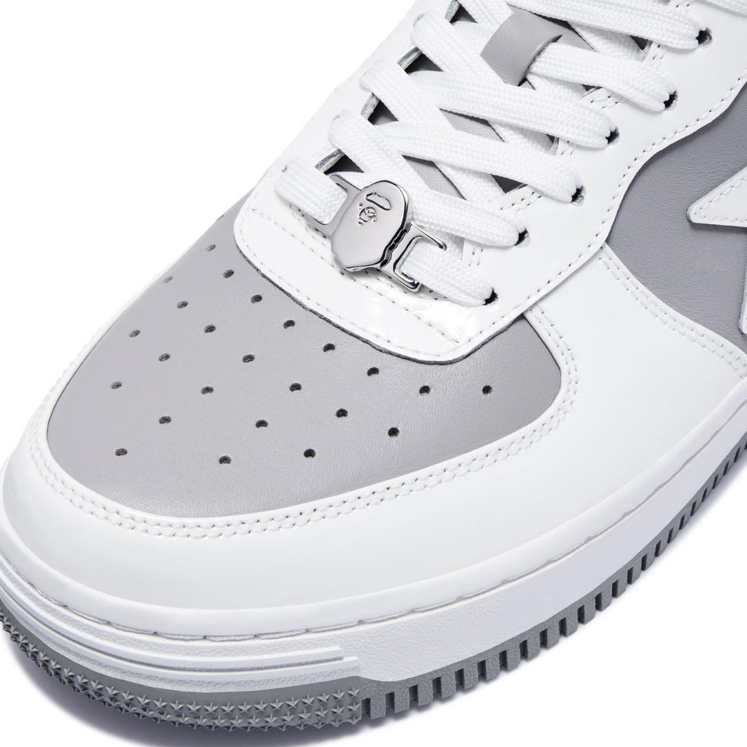 Bape Bapesta Blanc Gris