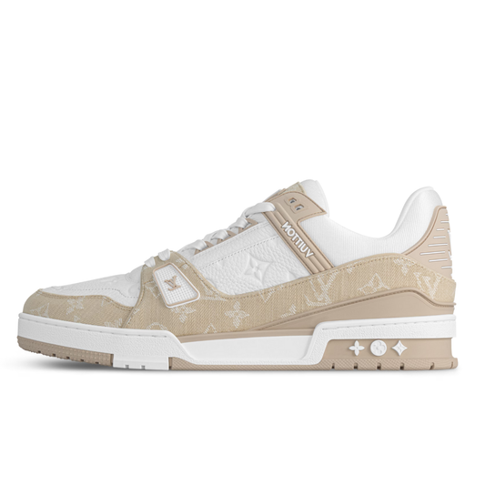 Baskets beiges monogrammées LV