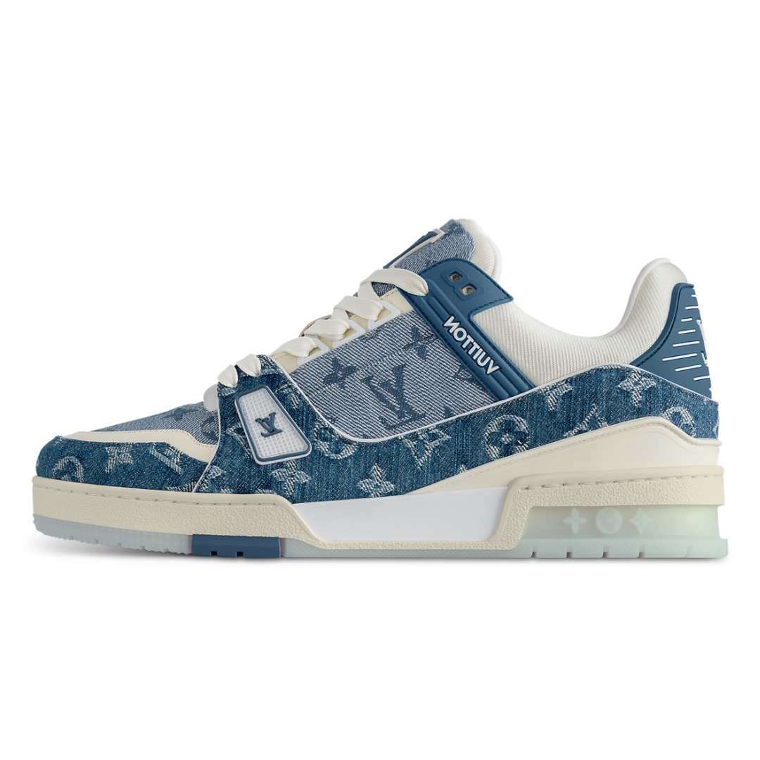 Baskets LV Monogram Denim Bleu