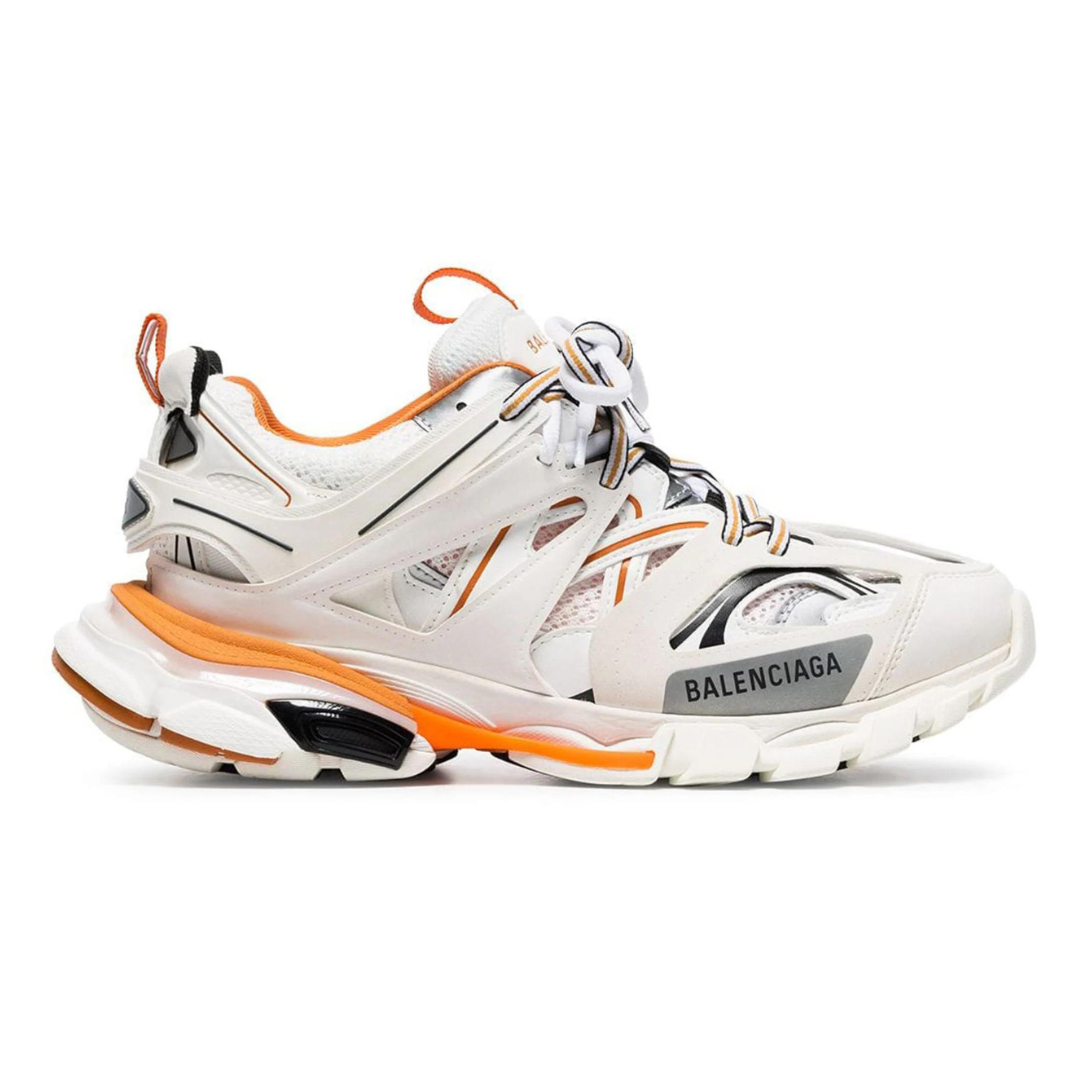 Piste blanche orange