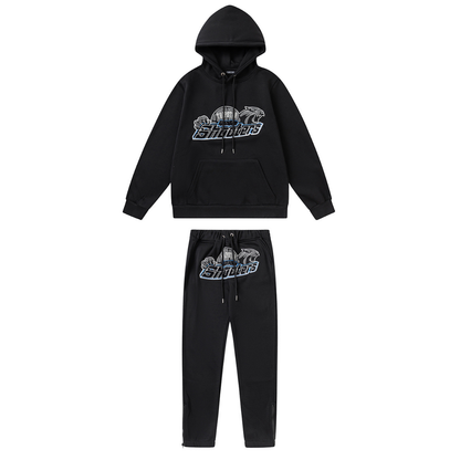 Shooters 2.0 Hooded Grey Blue Tracksuit