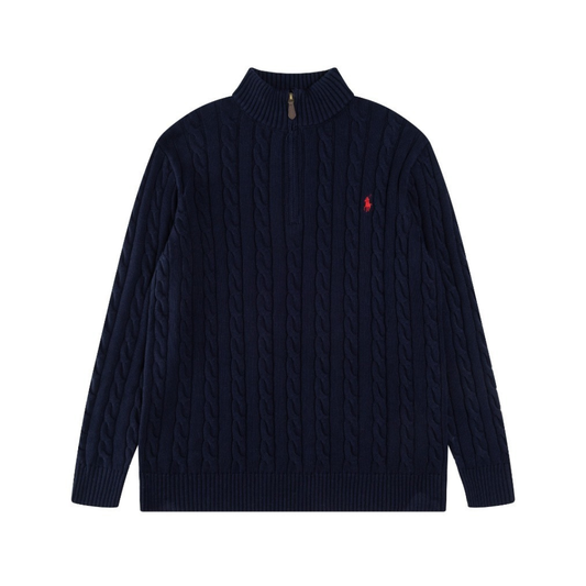 Pull Polo à demi-zip