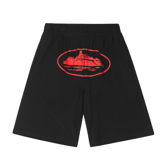 Short Alcatraz noir et rouge