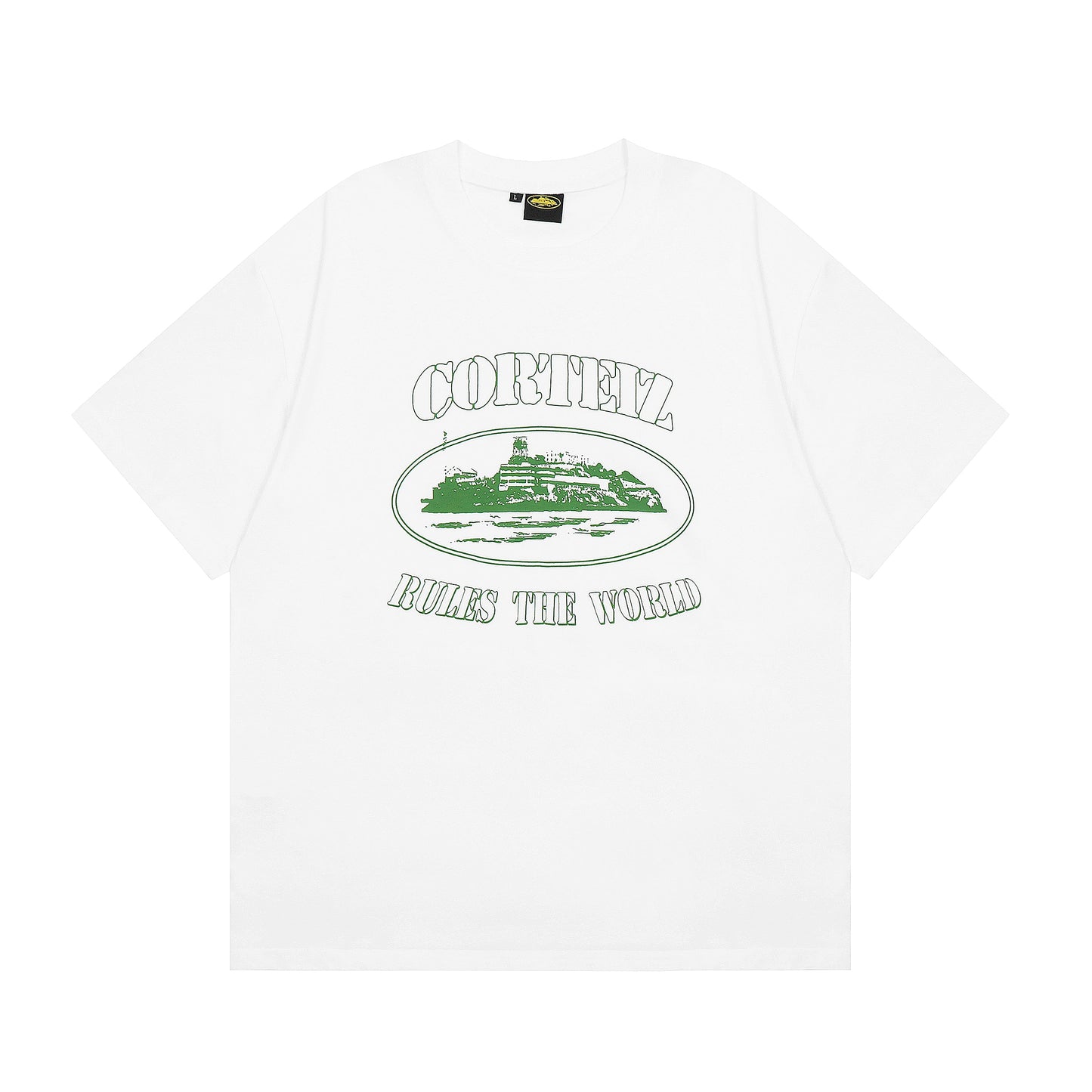 T-shirt Alcatraz blanc et vert