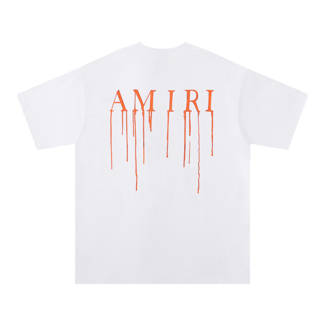 T-shirt blanc Amr Paint Drip AM