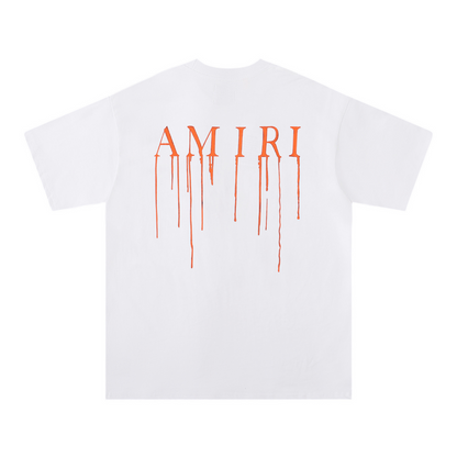 T-shirt blanc Amr Paint Drip AM