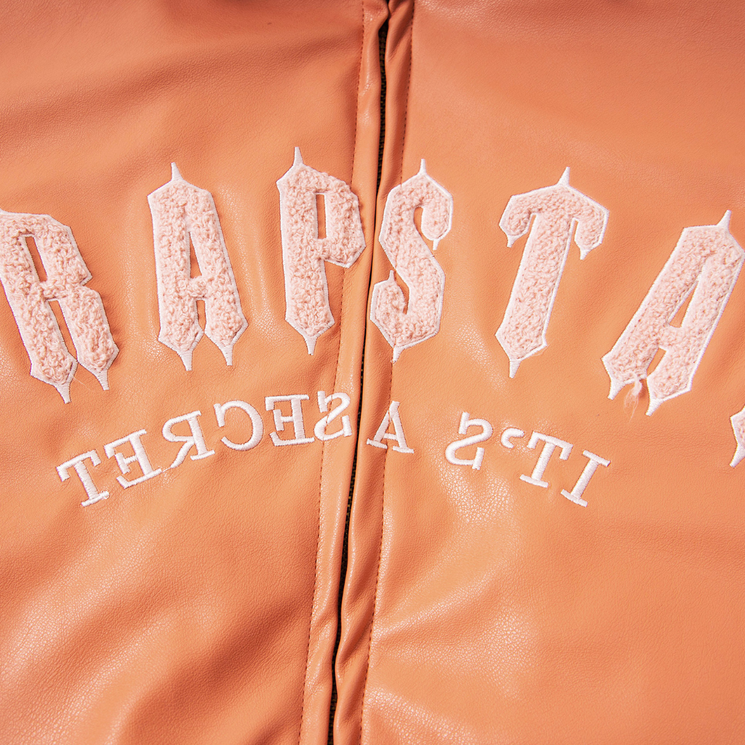 Veste bomber en cuir décodée