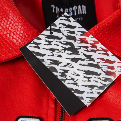 Veste bomber en cuir décodée