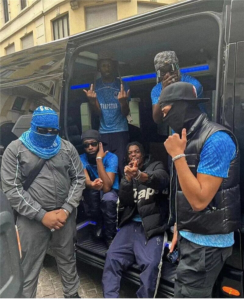 T-shirt bleu dégradé