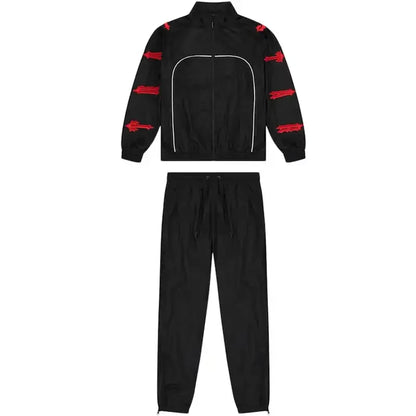 Irongate T Shellsuit Black Red Tracksuit