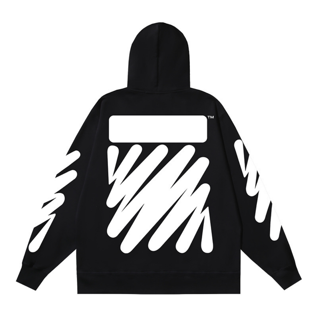 Sweat à capuche zippé Off-W Monogram