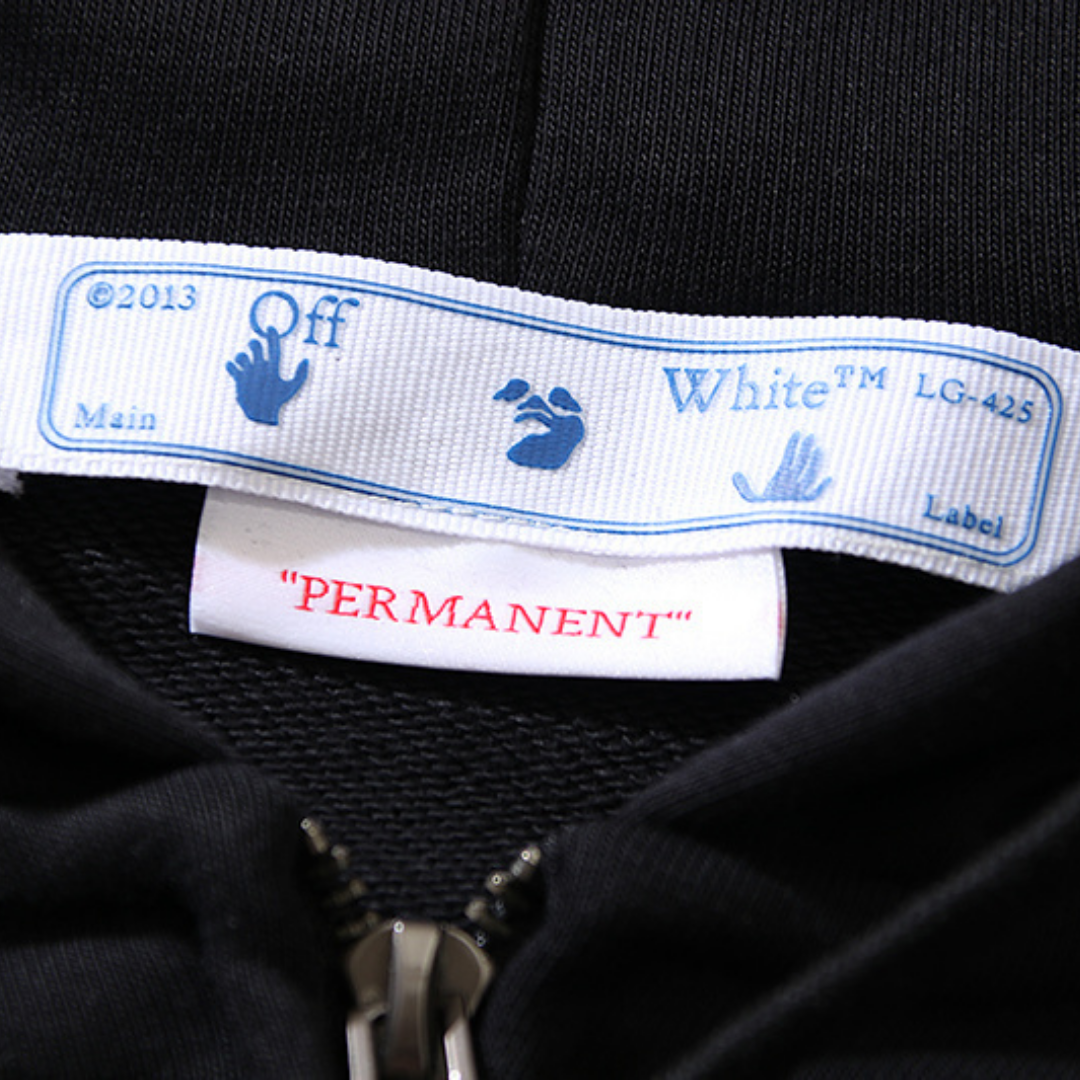 Sweat à capuche zippé Off-W Monogram