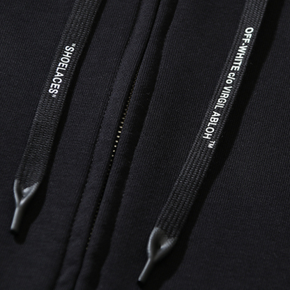 Sweat à capuche zippé Off-W Monogram