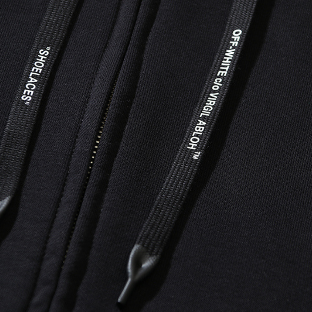 Sweat à capuche zippé Off-W Monogram