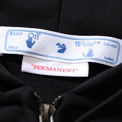 Sweat à capuche zippé Off-W Monogram