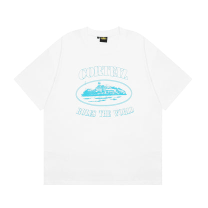 T-shirt Alcatraz bleu ciel