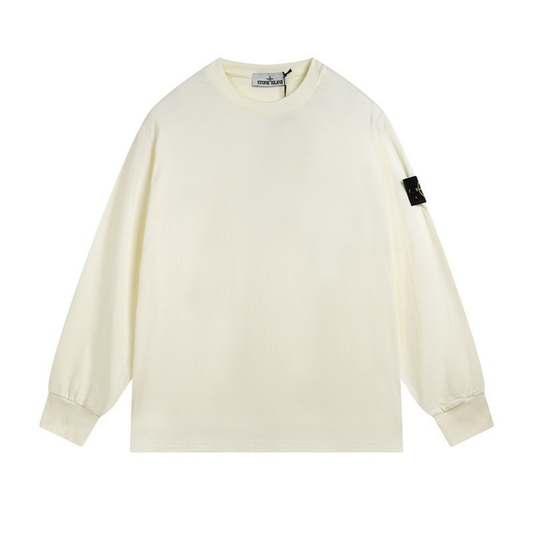 Sweat à capuche monogramme en pierre