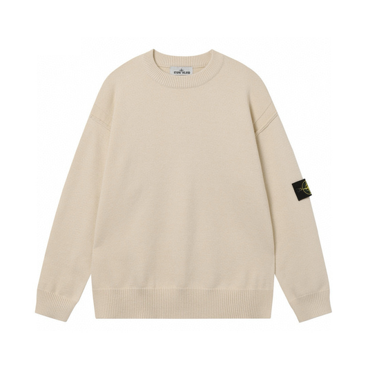 Pull monogramme en pierre