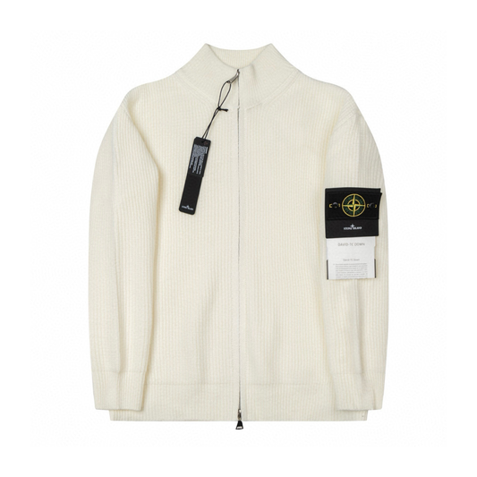 Stone Full Zip Sweater