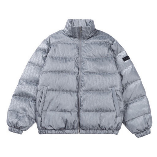 Veste grise monogrammée