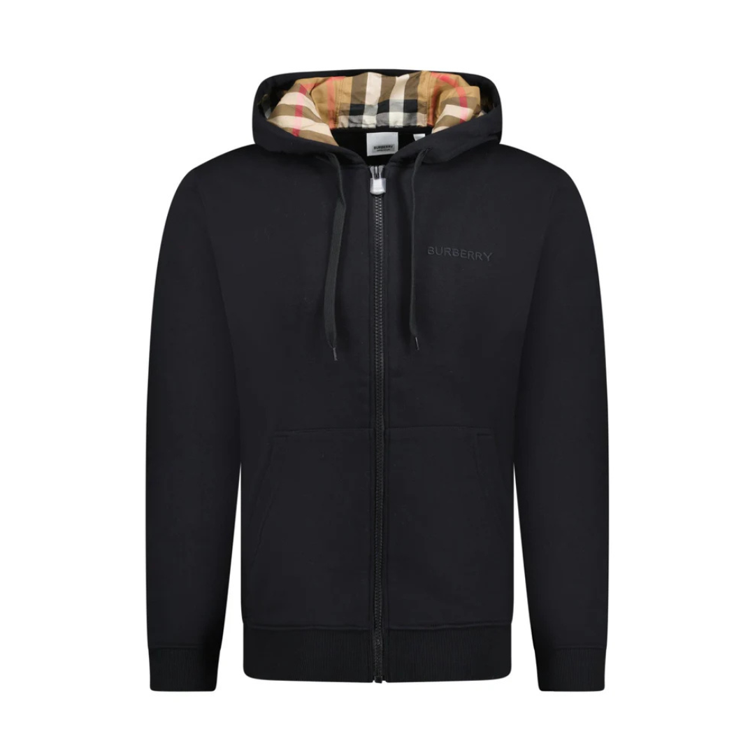 Sweat à capuche zippé monogrammé