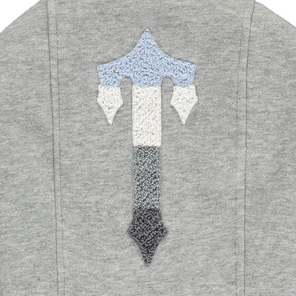Survêtement à capuche Trapstar Chenille Decoded 2.0 - Gris / Bleu glacier