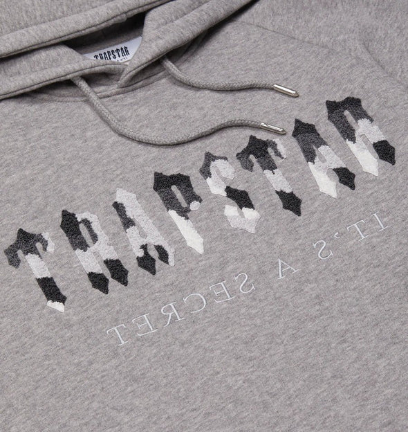 Survêtement à capuche Trapstar Chenille Decoded - Édition camouflage gris