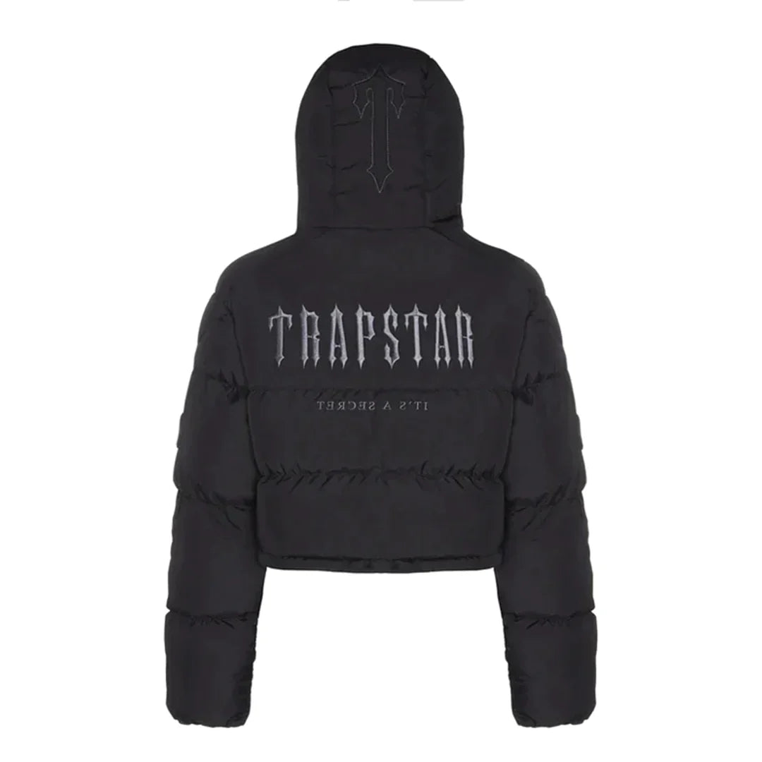 Doudoune à capuche Trapstar Decoded pour femme - Noire