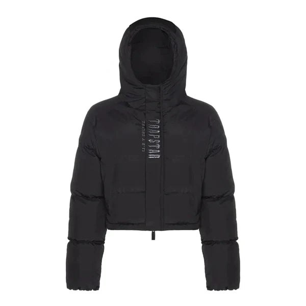 Doudoune à capuche Trapstar Decoded pour femme - Noire
