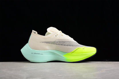 ZoomX Vaporfly NEXT% 2 Crème, Vert néon et Turquoise 