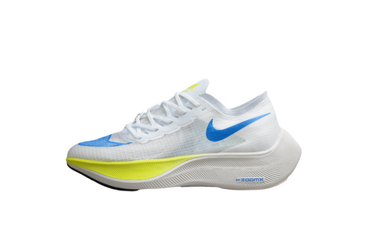 ZoomX Vaporfly NEXT% 2 Blanc, Bleu et Jaune